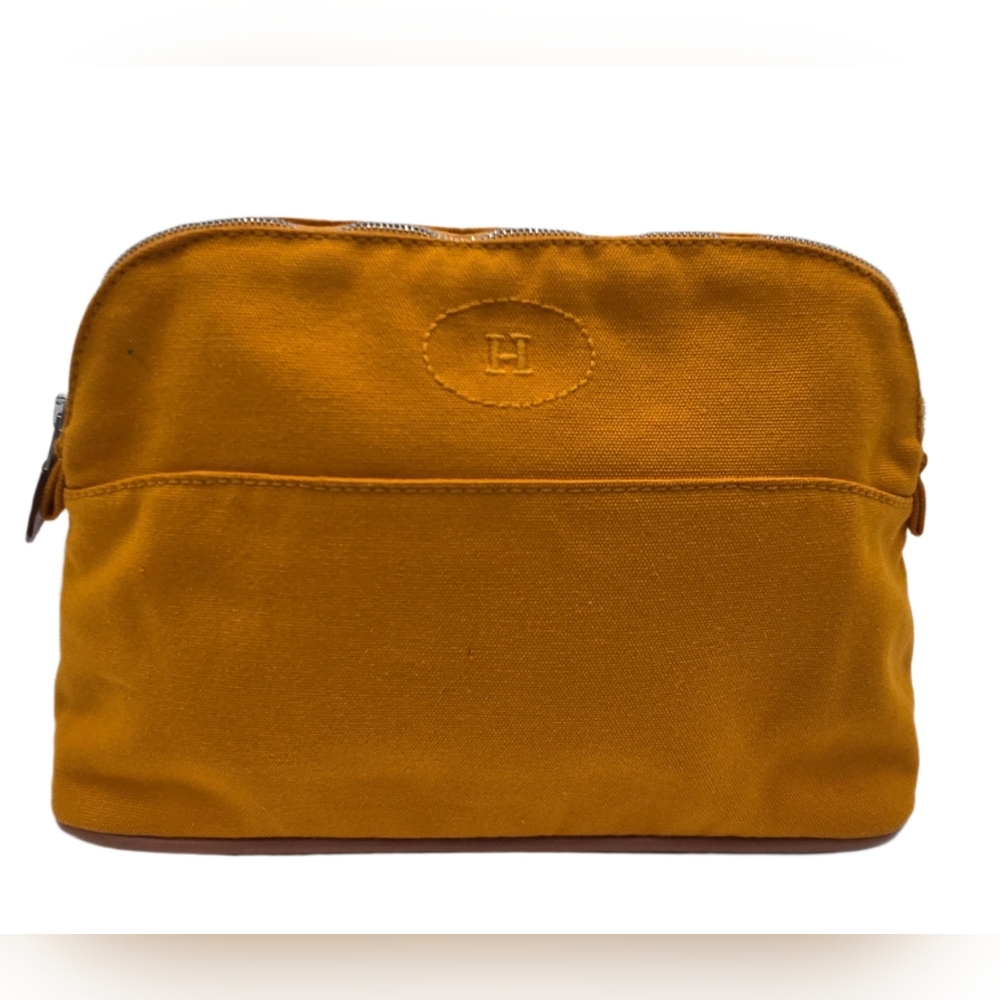 Hermès Toile Bolide Trousse de Voyage MM